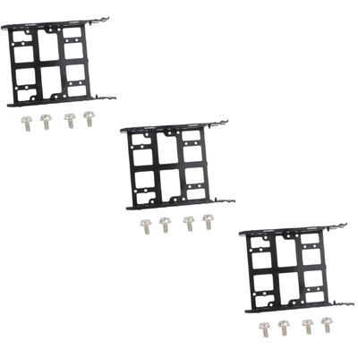 Lurrose 2sets 3pcs Internal Drive Tray Hard Disk Mounting Bracket Kit for Desktop Computer Chassis Easy to Install Industrial Grade Reliable Hard Drive Support 3pcs*2