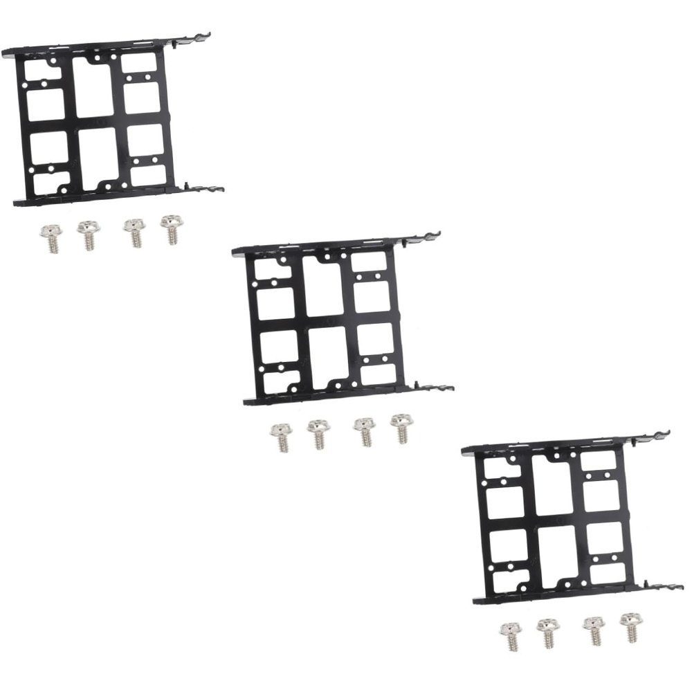 Lurrose 2sets 3pcs Internal Drive Tray Hard Disk Mounting Bracket Kit for Desktop Computer Chassis Easy to Install Industrial Grade Reliable Hard Drive Support 3pcs*2