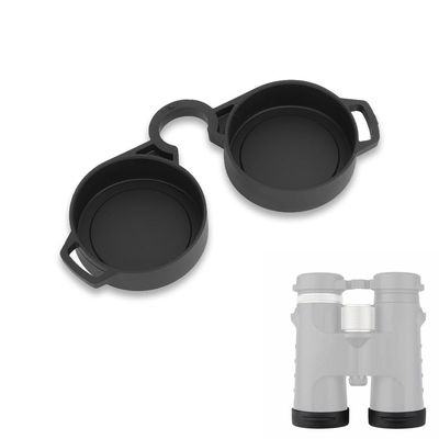 42-45mm Rubber Binocular Rainguard Cover + Eyepiece Protector, Universal Dustguard Lens Cap for 8x42 10x42 Binoculars Accessories