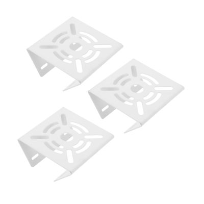 Lurrose 3pcs Steel CCTV Security Camera Pole Mount Bracket Adjustable Loop for PTZ Dome Compatible Camera Models Sturdy Metal Construction