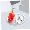 DIYEAH Aluminum Bracket Rotating Cell Phone Holder Smart Phone Base Holder for Office Study Home Silver view 2