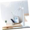 DIYEAH Aluminum Bracket Rotating Cell Phone Holder Smart Phone Base Holder for Office Study Home Silver view 3