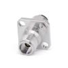 2.4mm Female Connector, 4 Hole Flange, DC-50GHz, Stainless Steel, .086'' Cable Compatible view 1