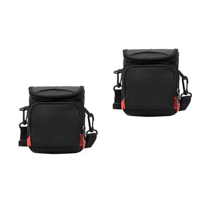 KALLORY 2pcs Camera Storage Bag for Shoulder Carrying Case for Digital Cameras Shock Portable Photography Bag for Travel