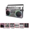 ION Audio Retro Glow Boombox - Deluxe Stereo AM/FM Radio Cassette Dual Speakers with Full-Range Bass (Renewed) view 3