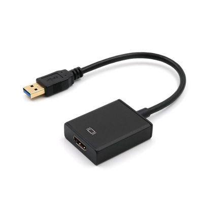 Lurrose USB Female to Male Adapter Video Converter USB for Pc Laptop Projector