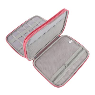 DIYEAH 1pc Digital Accessory Storage Bag Multi Functional Organizer Pouch for Electronics Data Cables and Sundries for Business Professionals and Travelers