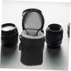 SHINEOFI Practical Camera Lens Pouch Small Lens Cover Bag for and Mirrorless Cameras Shockproof Design for Easy Storage and of Lenses and Accessories view 2