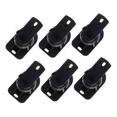 Housoutil 6Sets Speaker Wall Mount Brackets for Surround Sound Heavy Duty Construction Swivel and Tilt for Optimal Viewing Angle Finish for Home Theater
