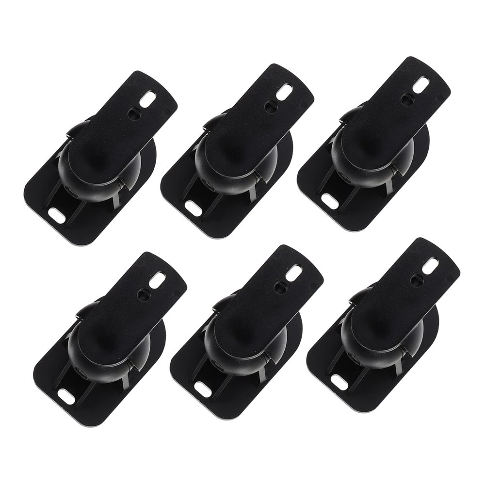 Housoutil 6Sets Speaker Wall Mount Brackets for Surround Sound Heavy Duty Construction Swivel and Tilt for Optimal Viewing Angle Finish for Home Theater