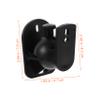 Housoutil 6Sets Speaker Wall Mount Brackets for Surround Sound Heavy Duty Construction Swivel and Tilt for Optimal Viewing Angle Finish for Home Theater view 2