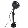 SENECESLI Suction Cup Fan, USB Powered Car Cooling Fan with 3 Speeds, 360 Adjustable Rotatable Quiet Camping for Truck Van Boat SUV RV Window, Windshield, Dashboard, Black (Extended) view 1