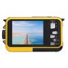 Bewinner Underwater Camera Dual Screens 2.7K 48MP Autofocus Diving Snorkeling Camera for Family Water Parks Lightweight (Yellow) view 3