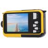 Bewinner Underwater Camera Dual Screens 2.7K 48MP Autofocus Diving Snorkeling Camera for Family Water Parks Lightweight (Yellow) view 4