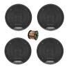 2 Pair (Qty 4) of Blaupunkt BPS-E452 4" 40 Watt Max 2-Way Car Speakers with 50 Feet 16 Gauge Wire view 1