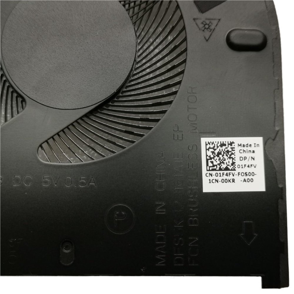 01F4FV 087HF0 for M15 R3 R4 Laptop CPU Cooling Fan CN-01F4FV 1F4FV GPU Cooler Fan CN-087HF0 87HF0(5V CPU Fan CN-01F4FV)