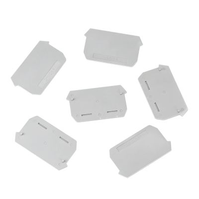 100Pcs D-UDK4 for UDK-4 Din Rail Terminal Block Accessories End Cover Plate Caps
