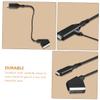 DIYEAH Scart to Converter Video Audio Upscale Adapter Scart Cord for Tv VHS DVD Recorder Low Power Consumption Professional Design view 2