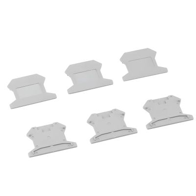 100pcs End Cover D-UK 2.5 for Terminal Block UK-2.5B End Plate Din Rail Terminal Blocks Accessories End Cap D-UK2.5