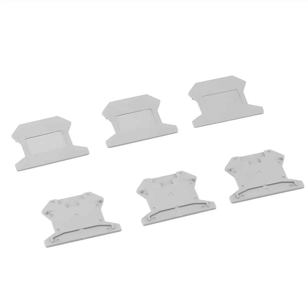 100pcs End Cover D-UK 2.5 for Terminal Block UK-2.5B End Plate Din Rail Terminal Blocks Accessories End Cap D-UK2.5