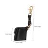 FELTECHELECTR Compact Camera Film Roll Holder Bag for Outdoor Photography Portable PU Film Storage Pouch with Keychain for Travel and Photographers Black view 2