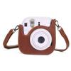 TEHAUX Small Instant Camera Protective Bag PU Pouch with Strap Compatible with Mini Scratch Resistant Design Clamshell Style for Easy Access view 4