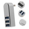 STOBOK Rotatable USB Hub USB Splitter Ports for Keyboard Mouse Camera Compatible and Safe Overcurrent view 2