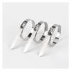 100 PCS Stainless Steel Metal Cable Ties, Exhaust Wrap Coated Locking Metal Locking Tape(4.6x100mm) view 3
