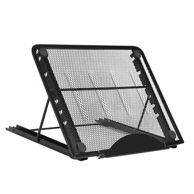 Angoily Adjustable Foldable Laptop and Tablet Stand for Artists Six-Level Height Adjustment Compatible Portable Black Design