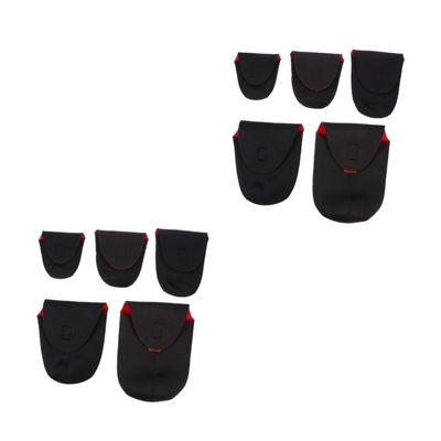 COHEALI 2sets 5pcs Camera Lens Case Bag Shockproof Neoprene Protection for Dslr Lenses Secure Transport with Belt Loop Clip Durable Lens Pouch for Outdoor Use 5pcs*2