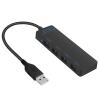 KoovDem Efficient USB3.0 Hub 4Port USB Splitter for Computer and Compatible fit for Mouse Keyboard Printer Hard Connection view 2