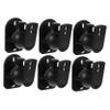 HOMSFOU 6 Sets Surround Sound Speaker Wall Mount Bracket Durable Wall Mount Speaker Stand for Home Ktv Bars and Concerts Sleek Design view 1