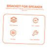 HOMSFOU 6 Sets Surround Sound Speaker Wall Mount Bracket Durable Wall Mount Speaker Stand for Home Ktv Bars and Concerts Sleek Design view 3