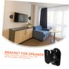 HOMSFOU 6 Sets Surround Sound Speaker Wall Mount Bracket Durable Wall Mount Speaker Stand for Home Ktv Bars and Concerts Sleek Design view 4