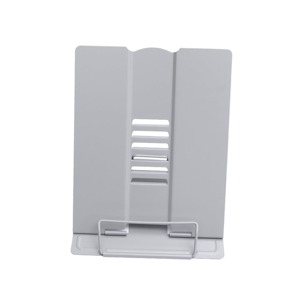 Angoily Tablet Adjustable Bracket Metal Reading Frame for Books Multifunctional Holder for Reading Stand Prevent Myopia for Home Office Dorm Library Large Grey