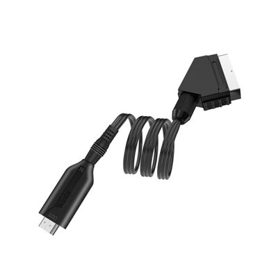 OSALADI Scart to Converter Video Audio Upscale Converter Direct Connection Cable Portable for Enhanced Tv Viewing Experience