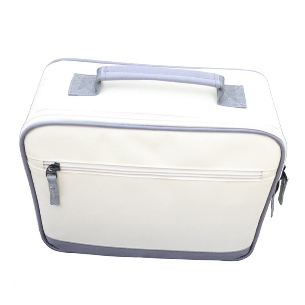 NUOBESTY 1pc Digital Accessories Storage Bag Projector Digital Accessory Storage Bag Storage Pouch Portable Pouch White