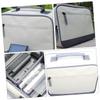 NUOBESTY 1pc Digital Accessories Storage Bag Projector Digital Accessory Storage Bag Storage Pouch Portable Pouch White view 4