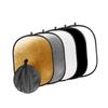 90 x 120CM 5-in-1 Oval Photography Reflector Kit for Professional Lighting Portable Diffuser Storage Pouch for Studio and Outdoor Photo Shoots view 1