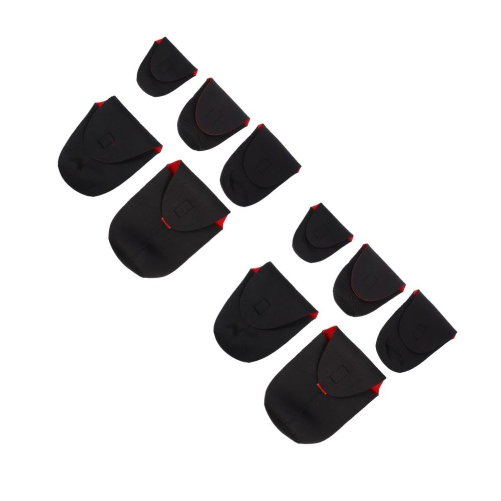 DIYEAH 2sets 5pcs Neoprene Lens Case Pouch for Dslr Camera Shockproof Protective Carrying Bag for Mirrorless Lenses Lightweight and Compact Design for Photographers 5pcs*2