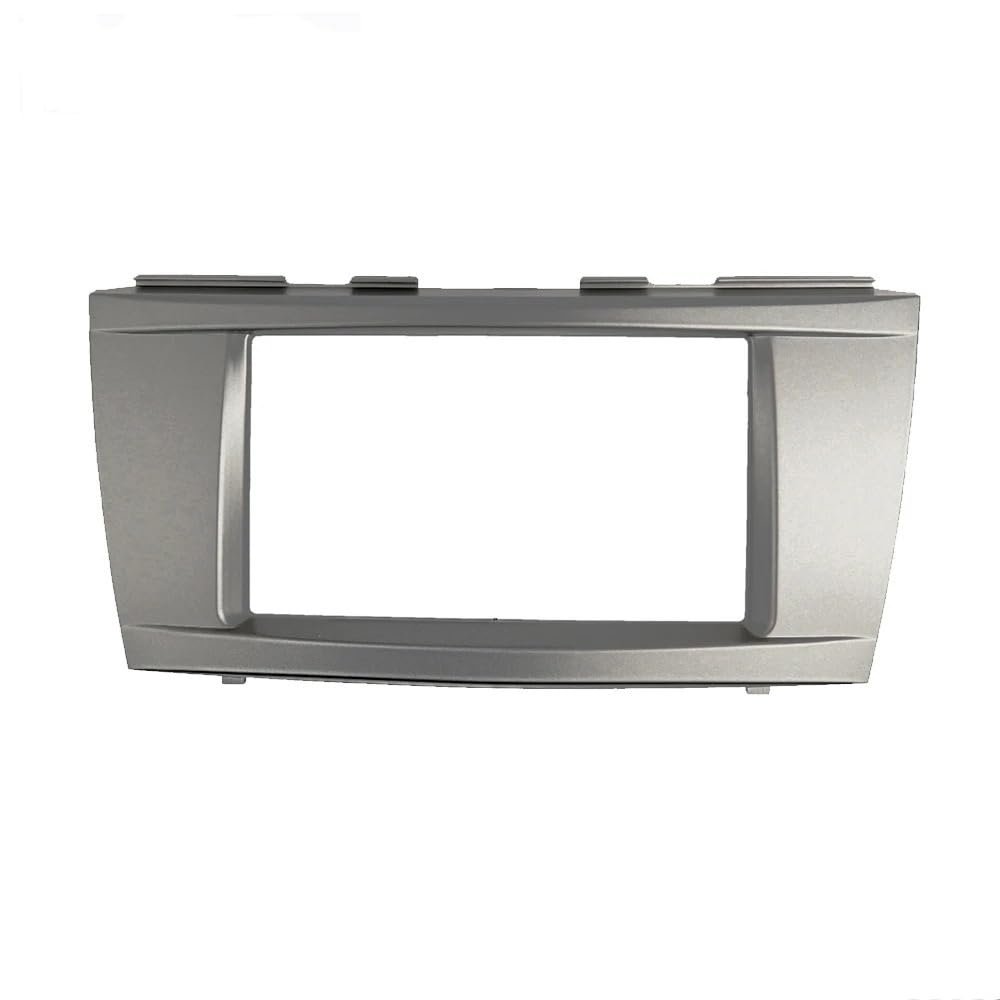 YSMDCYYSM Double Din Fascia Compatible with Camry Radio DVD Stereo Panel Dash Mounting Installation Trim Kit Face Frame Bezel Frame Panel(202x102mm)