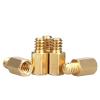 10/30/50Pcs UNC 6#-32x6.4+4mm Brass Motherboard Standoffs for ATX Computer Case Motherboard Female Male Standoff Spacer Fasteners Screws(10pcs) view 1