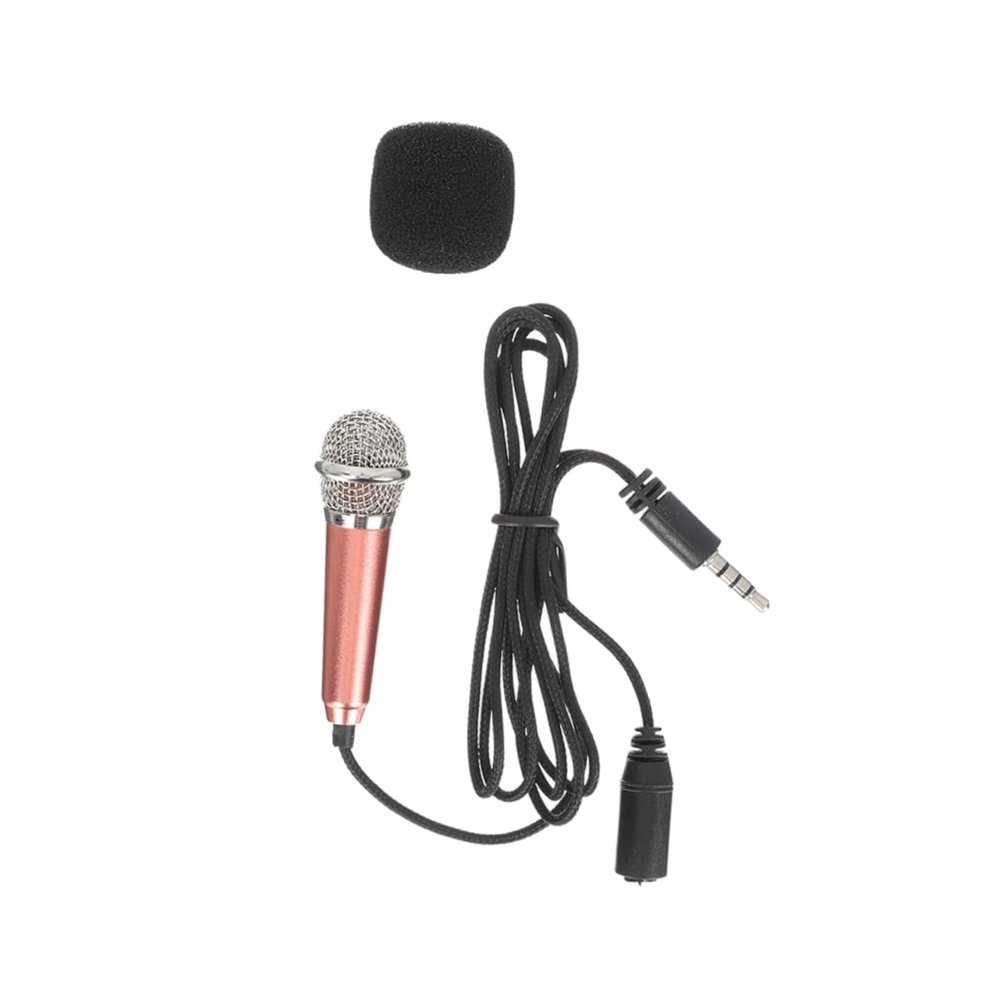 GALPADA Miniature Microphone for Phone and Tablet Handheld Singing Mic Noise Reduction Compact USB Recording Microphone for Vlogging and Voice