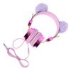 DIYEAH Adorable Plush Cartoon Ear Headset for Ear Stereo Headphones with Volume Limit for Classes Compatible with Tablets view 1
