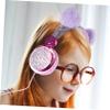 DIYEAH Adorable Plush Cartoon Ear Headset for Ear Stereo Headphones with Volume Limit for Classes Compatible with Tablets view 4