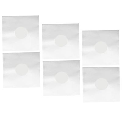 Alipis 6pcs Vinyl Record Protector Sleeves Bag Inner Sleeves Dustproof Storage Pouches