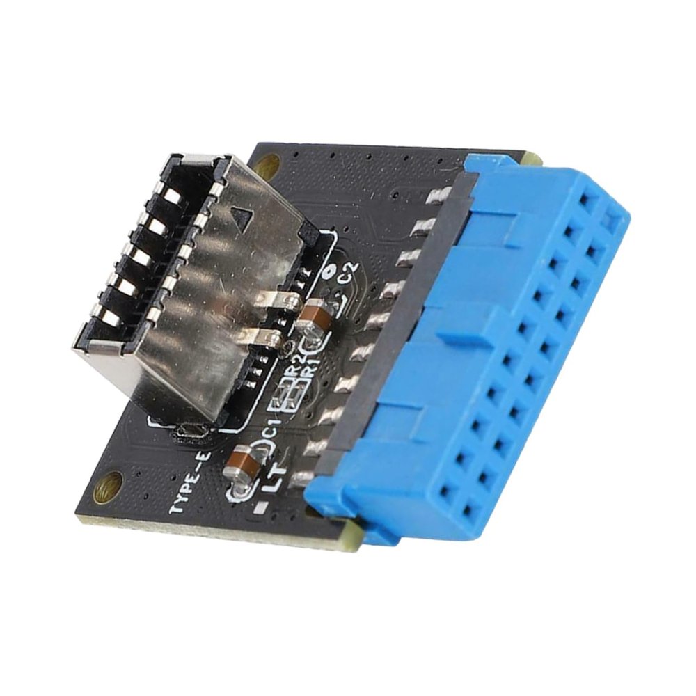DIYEAH USB Front Panel Adapter to USB Converter Straight Type Connection for Computer Motherboards for Enhanced Connectivity