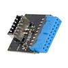 DIYEAH USB Front Panel Adapter to USB Converter Straight Type Connection for Computer Motherboards for Enhanced Connectivity view 1