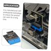 DIYEAH USB Front Panel Adapter to USB Converter Straight Type Connection for Computer Motherboards for Enhanced Connectivity view 3