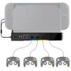 Cooling Fan Dock Station Compatible with Nintendo Switch 2, Adapter Compatible with Gamecube Controller, Dual-Fan Cooling System with 2 USB Ports for Charging Data view 1